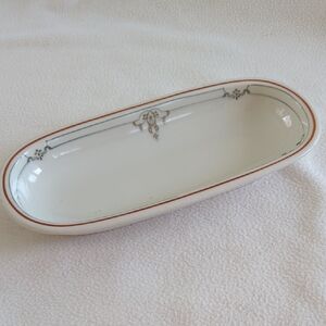 Art Deco Vintage Scammell Porcelain Relish Tray Or Appetizer Dish.